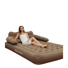 40 Löcher Pull Air Bed Essence Fast Inflatable Coil Bundle Indoor Luftmatratze Braun Zurück Niedriges Bett